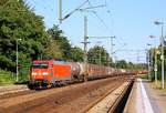 DBS/RSC EG 3107 mit 44736 aus Maschen bei der Durchfahrt in Schleswig festgehalten.