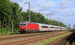 DSB Litra EB 3211 mit IC von Kopenhagen nach Hamburg hier bei der Durchfahrt in Jübek.