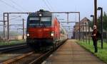 DSB Litra EB 3224 mit dem IC 91191 beim Halt in Pattburg zum Tf Wechsel.