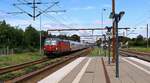 DSB Litra EB 3211 mit IC nach Hamburg auf der Durchfahrt in Tinglev.