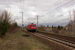 Ganz alleine ist die laut Aufschrift in Cottbus beheimatete 112 113 am 26.03.