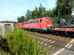 In dem von 155 017 gefhrten Gterzug lief 140 569 am 16.7.13 kalt mit.