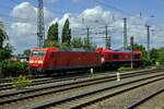 Eine in verkehrsrot lackierte Class 66 ist noch ein relativ ungewohnter Anblick.