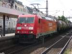 185 294 durchfhrt am 19.08.2010 den Bahnhof Bonn Hauptbahnhof in sdlicher Richtung.