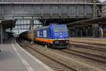 Die Raildox 185 419 mit einem Autozug in Bremen, 04.08.15.