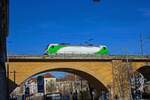 Der Leipziger Gterring berquert den Stadtteil Wahren auf einem recht langen Viadukt.