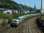 Zum erhöhten Fernverkehr in Wuppertal im Sommer 2019 gehörte auch der Flixtrain, der zwischen Köln und Berlin statt in Düsseldorf, Duisburg und Essen nun in Wuppertal Hbf hielt.