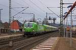 Im Fahrplanjahr 2020 fhrt der Flixtrain von Stuttgart nach Berlin ber Erfurt anstatt wie bisher ber Kassel und Hannover. 193 247 ist am 12.02. in Eisenach auf dem Weg in die Bundeshauptstadt.