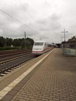 402 035 und 034 eilen am 10.09.14 als ICE nach Berlin Ostbahnhof durch Minden.