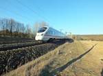 411 027  Weimar  und 415 021  Homburg/Saar  waren am 12.3.14 auf dem Weg in Richtung Dresden.