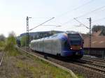 427 005 (R7 aus Bebra) auf dem Weg nach Eschwege bei Niddawitzhausen, 24.4.15