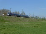 Ein fnfteiliger Abellio-Talent Richtung Weimar bei Azmannsdorf/Linderbach, 22.4.16