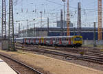 609 004 und 609 002 der HLB erreichen den Frankfurter Hauptbahnhof.