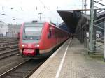 612 047 steht am 14.03.2010 an der Spitze eines RE17 nach Kassel in Hagen Hauptbahnhof zur Abfahrt bereit.