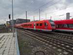 612 083 und 085 erreichen am 31.07.14 als RE aus Richtung Kempten den Ulmer Hauptbahnhof.