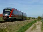 642 531 (RE nach Wolkramshausen) kurz nördlich des Bahnhofes EF-Gispersleben, 21.4.15