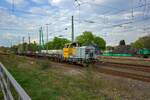 Am 14.04.2022 rangierte die 0650 103 der Firma Schweerbau im Solinger Hauptbahnhof einige Gterwagen.