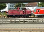 Diese schne Lok rangeirt regelmig in Ulm: Die purpurrote 364 858 am 3.8.13