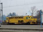 Bauzug abgestellt am 05.03.2016 im Bahnhof Ludwigslust.