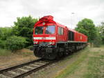 Die MEG 266 442,am 13.Juni 2021,Zuhause im Werkbahnhof Rüdersdorf.