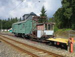 Abgestellter Turmwagen,am 31.August 2021,in Lichtenhain.