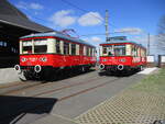 479 203 und 479 205 in Bergstation Lichtenhain am 06.April 2025.