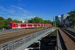 Gewissermaen in Form einer Polonse sind diese zwei Triebzge mit 474 050 an der Spitze auf dem Weg nach Blankenese.