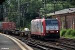 lok 4002 der CFL ist mit einen containerzug durch hh-harburg gefahren,24.07.14