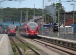 Generationen-Treffen im Bahnhof Bergen auf Rgen.14.06.2014