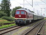 232 601,mit dem Strandexpress Potsdam-Binz,am 24.August 2024,in Bergen/Rügen.