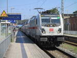 147 583,am 29.August 2024,mit dem IC nach Schwerin,beim Halt in Bergen/Rügen.