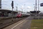 Thalys 4341 musste bei seiner Bereitstellung in Kln am 25.02. einige Minuten auf Einfahrt warten, sodass dieses Bild bot.