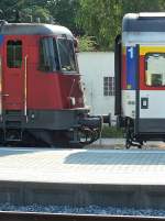 421 371 unmittelbar vor dem Ankuppeln an EC196 am 23.7.13 in Lindau.