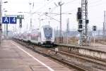 Doppelstock IC 2035 von Norddeich nach Leipzig Hbf, bei der Einfahrt in den Magdeburger Hbf.