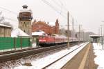 112 152-4 mit dem IRE  Berlin-Hamburg-Express  (IRE 4278) von Berlin Ostbahnhof nach Hamburg Hbf in Rathenow.