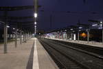 Menschen-leer war der Rostocker Hbf am Abend des 02.01.2020 nur 1x Fotograf war vor Ort :-)