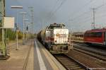 V 19 (277 808-2) mkb - Mindener Kreisbahnen GmbH mit einem Xylole Kesselzug in Stendal Richtung Gardelegen unterwegs.