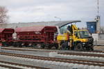 Unimog am 01.03.2020 in Warnemünde mit WFL-Wagen 