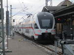 4110 110 mit dem IC nach Dresden,am 20.Februar 2021,in Warnemünde.