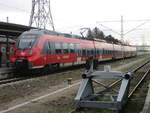 442 846 nach Rostock Hbf,am 20.Februar 2021,in Warnemünde.