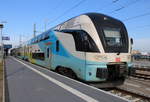 4110 112-8 stand als IC 2271(Warnemünde-Dresden)im Bahnhof Warnemünde.21.02.2021