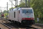 285 105-3 von ITL bei der Durchfahrt im Bahnhof Hamburg-Harburg.(05.05.2011)