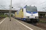 146-05 als ME von Hamburg Hbf nach Uelzen bei der Ausfahrt im Bahnhof Hamburg-Harburg.(23.07.2011)