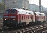 Kaum angekommen sahen wir gleich doppel 218er im Hamburger Hbf.22.10.2011