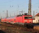 143 569-2 mit RE10 von Cottbus nach Leipzig Hbf bei der Einfahrt im Leipziger Hbf.12.04.2013