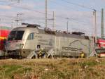 Porsche-Taurus 182 004-2 mit RE 18591 von Warnemnde Richtung   Berlin Hbf(tief)abgestellt im BW Rostock Hbf.(27.03.2011)