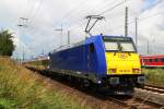 146 522-8 InterConnex68903 von Leipzig Hbf nach Warnemnde kurz vor der Ankunft im Rostocker Hbf.(05.07.2011)