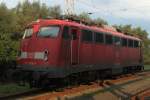 Bei Sonnenaufgang war sie noch friedlich am schlafen 113 309-9 im Rostocker Hbf.11.09.2011