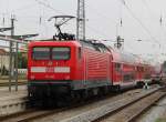 112 182 mit RE5 von Rostock Hbf nach Berlin Sdkreuz bei der Bereitstellung im Rostocker Hbf.24.08.2012