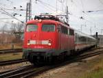 die Freude war beim Fotografen gro als am 10.01.2014 die N28H-Lady   113 309-9 am IC 2239 nach Leipzig Hbf dran hing.